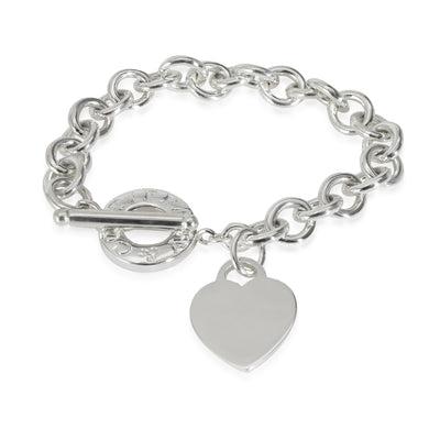 Heart Tag Bracelet in  Sterling Silver