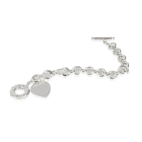 Heart Tag Bracelet in  Sterling Silver