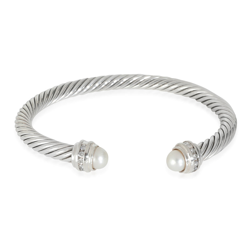 Cable Collection Bracelet in  Sterling Silver 0.07 CTW