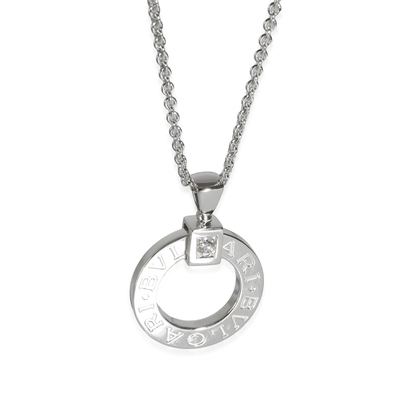 Bvlgari Bvlgari Pendant in 18k White Gold 0.07 CTW