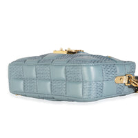 Glacier Quilted Damier Lambskin Troca PM