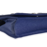 Navy Grained Calfskin Medium Diorama Flap Bag