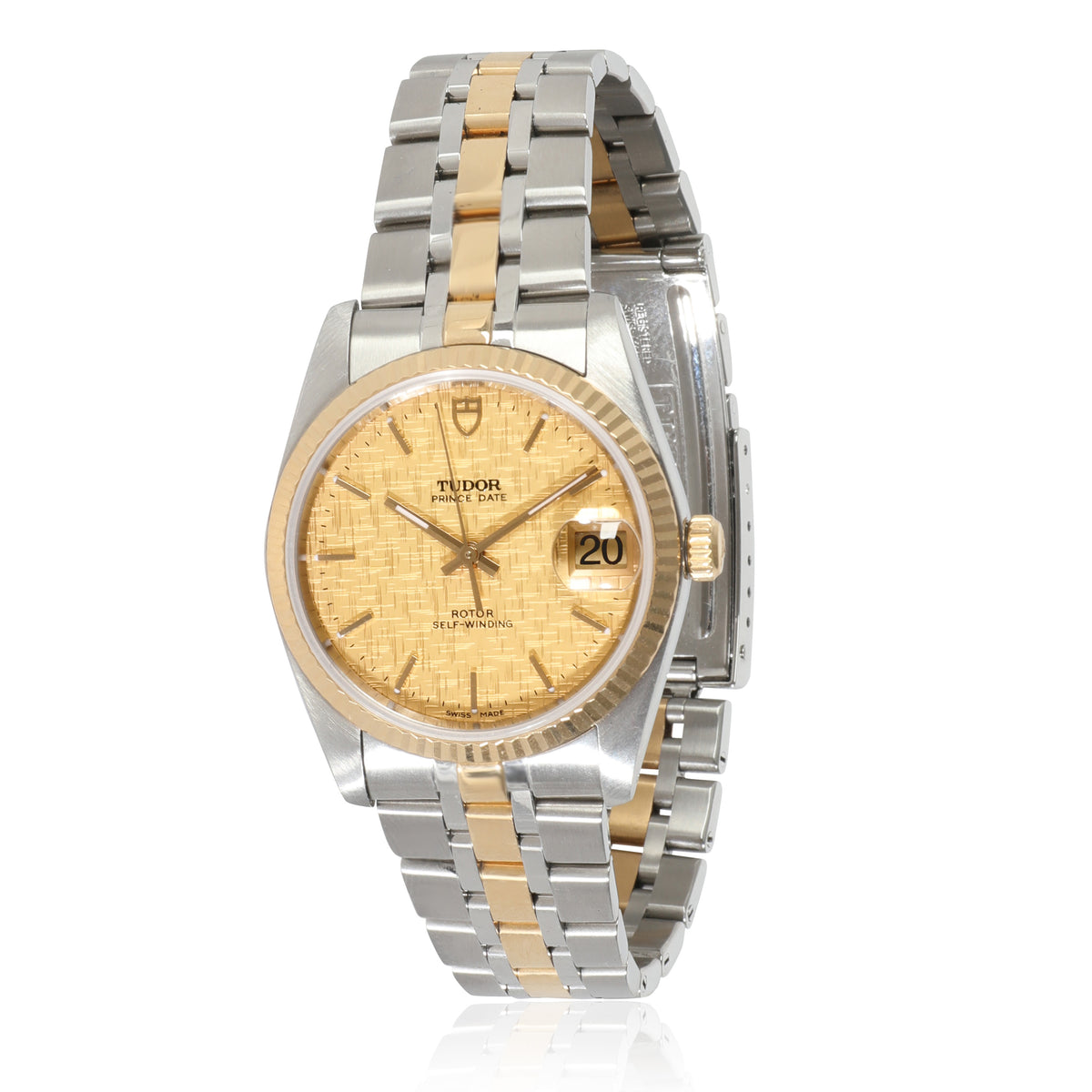 Prince Date 74033 Unisex Watch in 18kt Stainless Steel/Yellow Gold