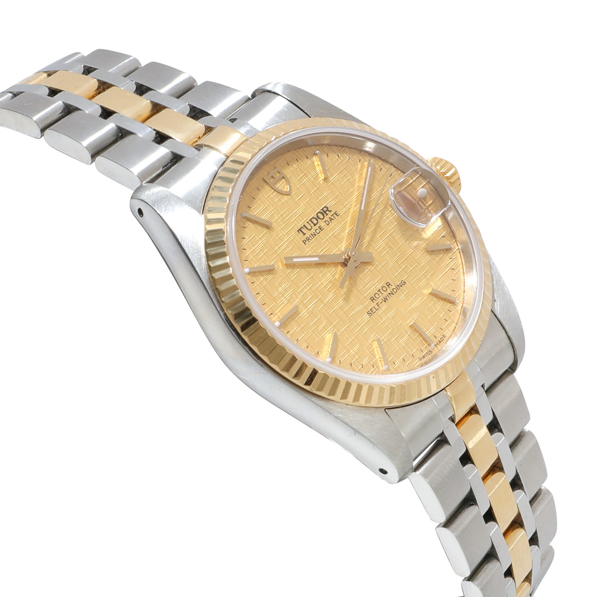 Prince Date 74033 Unisex Watch in 18kt Stainless Steel/Yellow Gold