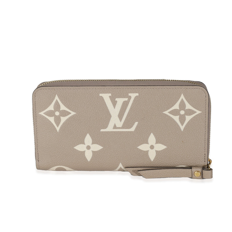 Dove Cream Monogram Empreinte Zippy Wallet