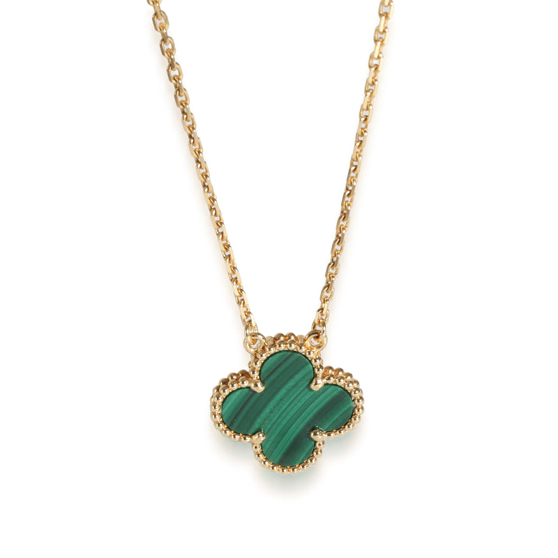 Alhambra With Malachite in 18K Yellow Gold