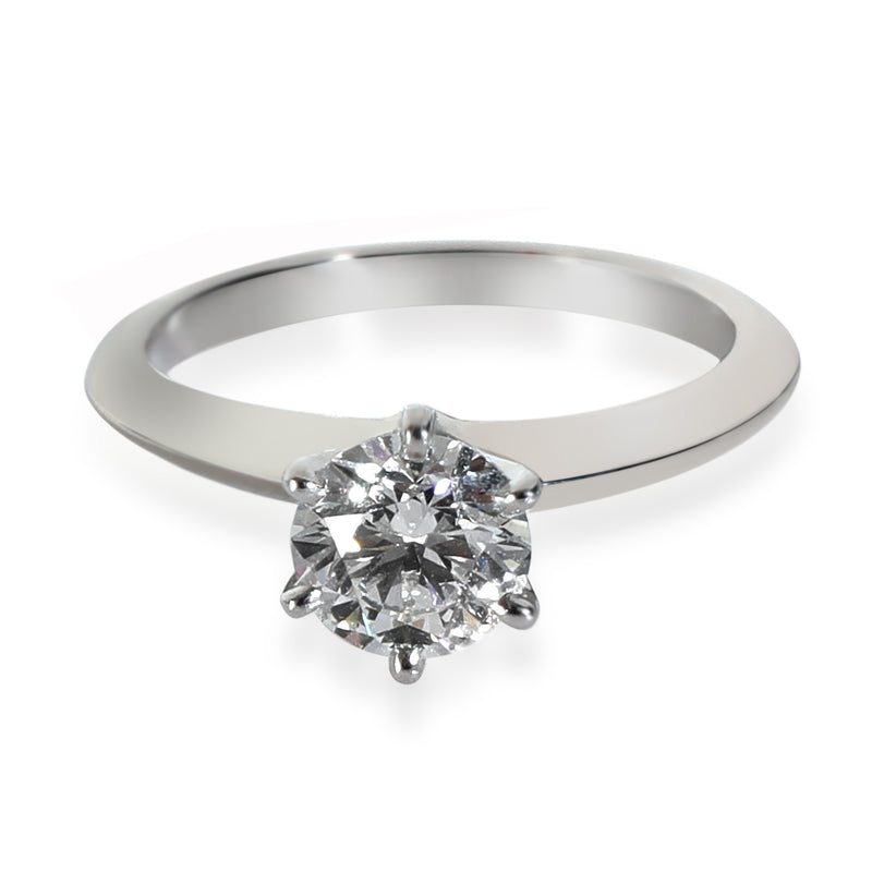 Tiffany Diamond Engagement Ring in Platinum, .81 Ct I VVS2