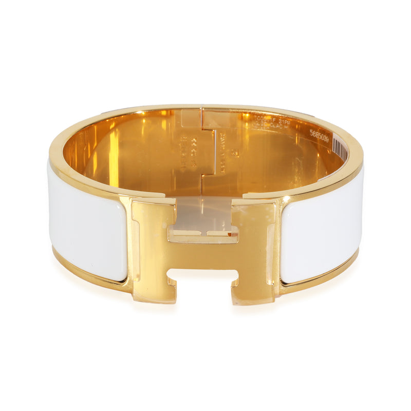 Hermes Clic Clac Bracelet In Blanco, PM