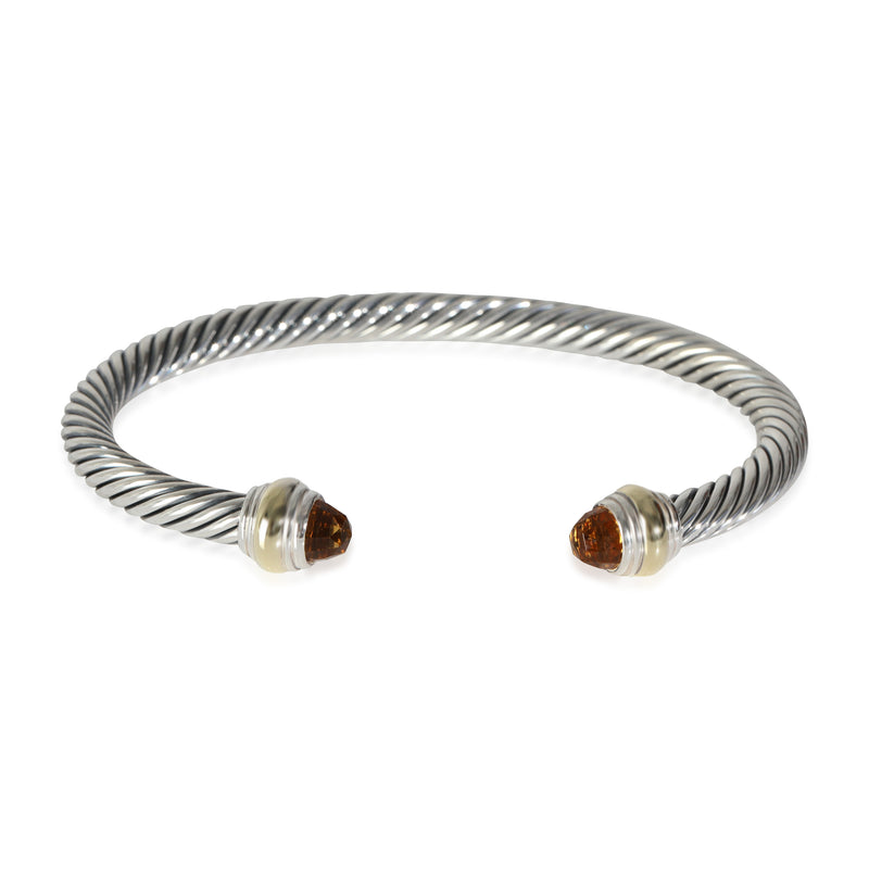 Cable Classic Citrine Bracelet in 14k Yellow Gold/Sterling Silver