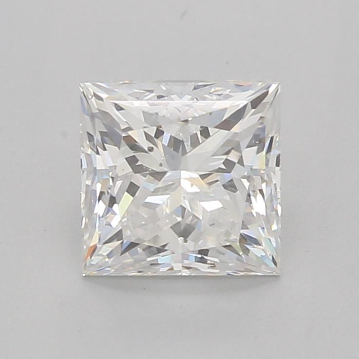 Certified 0.91 Ct Princess cut F SI2 Loose Diamond