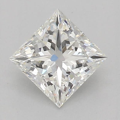 Certified 0.59 Ct Princess cut H VVS2 Loose Diamond