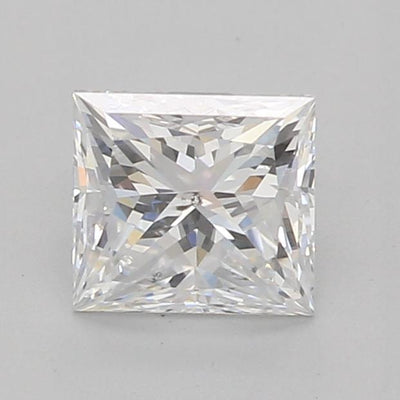 Certified 0.63 Ct Princess cut D SI2 Loose Diamond