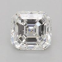 GIA Certified 0.59 Ct Square Emerald cut F VS2 Loose Diamond