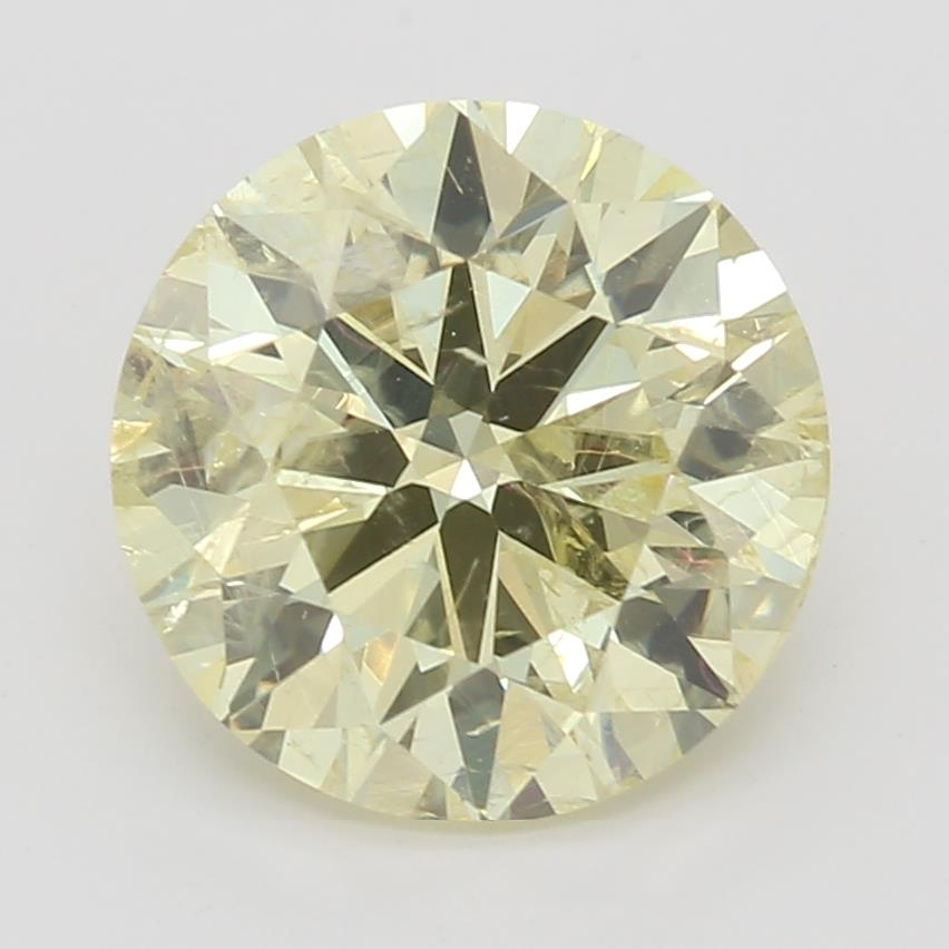 2.12 Ct Round cut YE  Loose Diamond