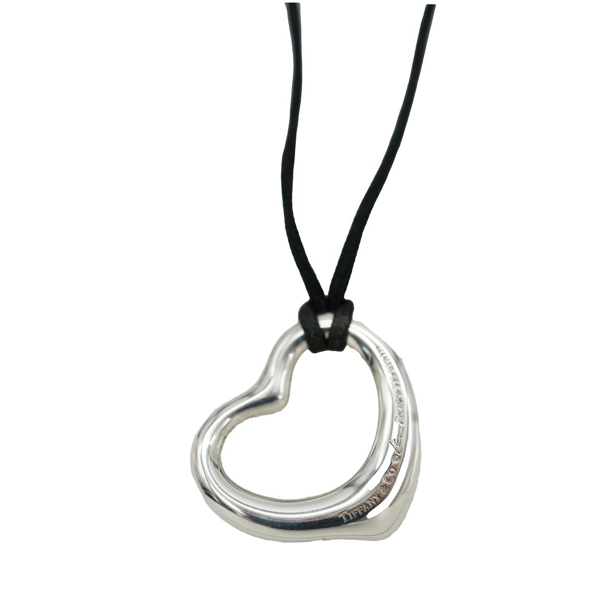 Elsa Peretti Open Heart Pendant With Diamond