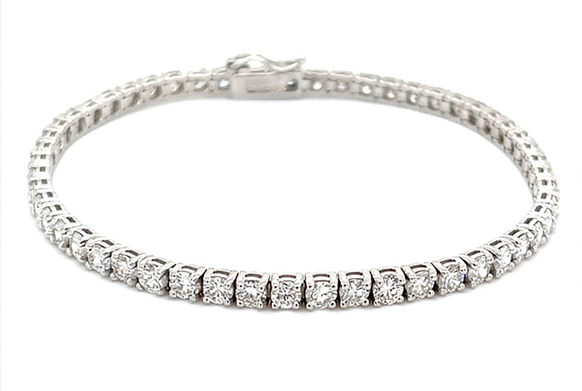 Diamond 4 Prong Tennis Bracelet in 14K White Gold (8.50 CTW)