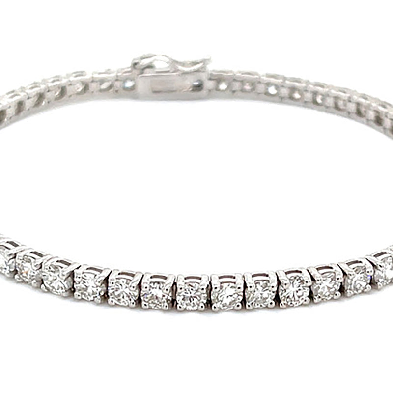 Diamond 4 Prong Tennis Bracelet in 14K White Gold (8.50 CTW)