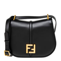 Black Smooth Leather Cmon Medium Satchel