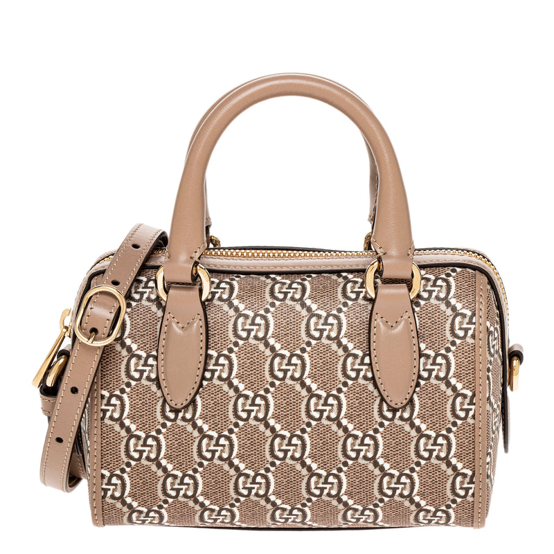 Taupe GG Shadow Canvas Mini Bag