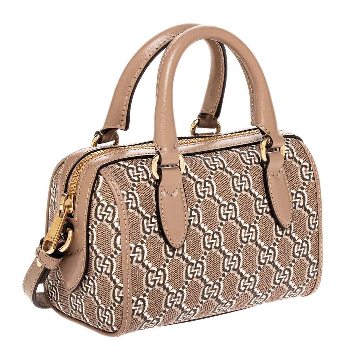 Taupe GG Shadow Canvas Mini Bag