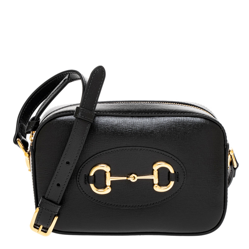 Black Leather Mini Horsebit 1955 Crossbody