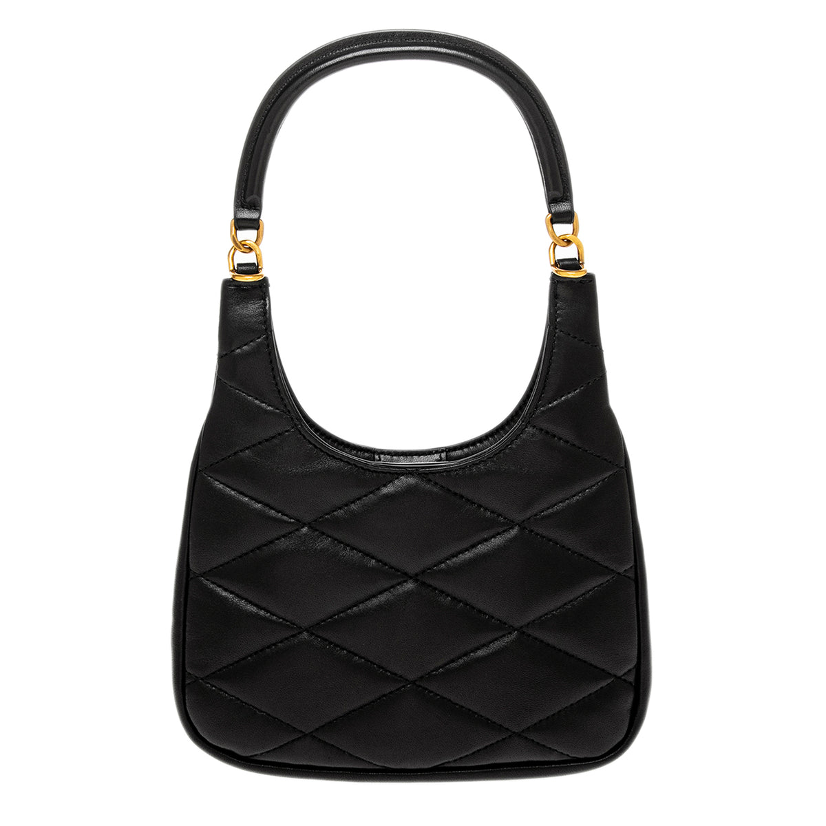 Diamond Quilted Lambskin Sade Hobo Bag