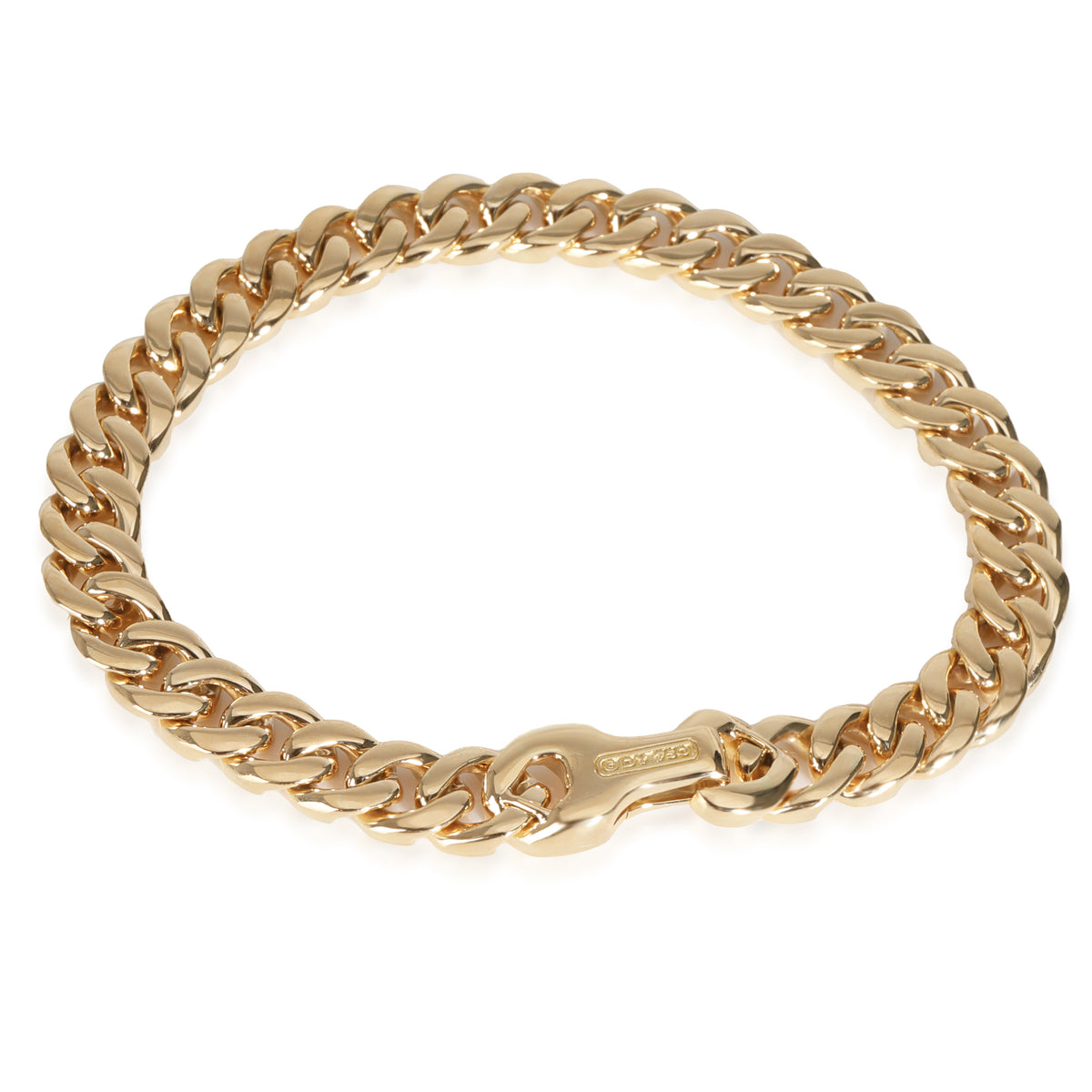 Curb Chain Collection Bracelet in 18k Yellow Gold