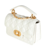 Latte Lambskin Cannage Small Jolie Top Handle Bag