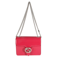 Pink Lux Calfskin Small Interlocking G Shoulder Bag