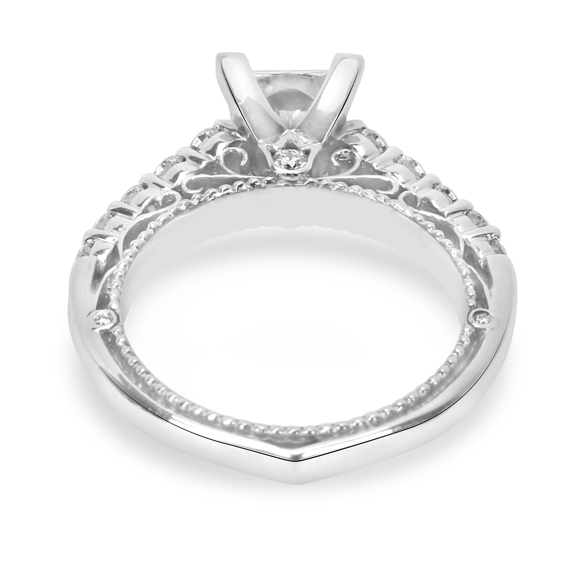 Verragio Diamond Engagement Ring Setting in 18K White Gold