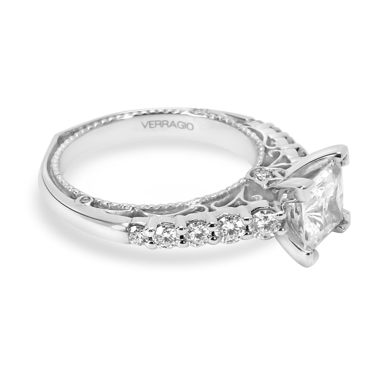 Verragio Diamond Engagement Ring Setting in 18K White Gold