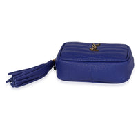 Saint Laurent Bleu Saphir Grain De Poudre Matelassé Lou Baby Bag