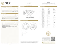 GIA Certified 1.00 Ct Round cut E VS2 Loose Diamond