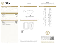 GIA Certified 1.20 Ct Emerald cut H VS2 Loose Diamond