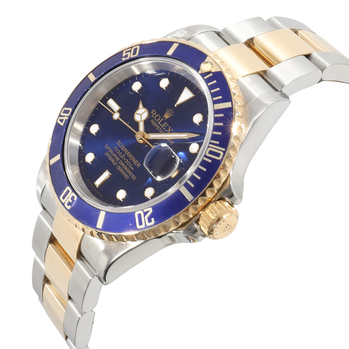 Rolex Submariner 16613 Mens Watch in 18kt Stainless Steel/Yellow Gold